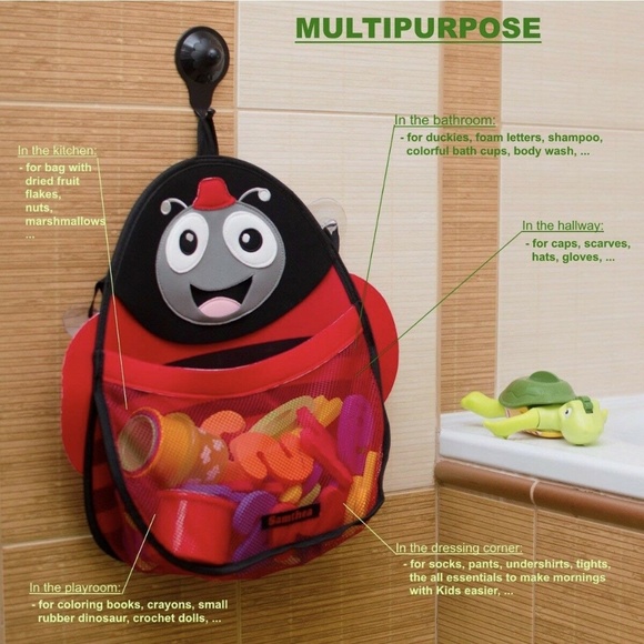 Lady Bug Bath Toy Organizer - Picture 6 of 6